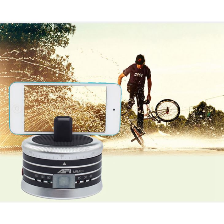 Περιστρεφόμενη 360 ° αυτοκόλλητη κεφαλή για φωτογραφική μηχανή Video Land-Lapse Κάμερα στήριξης AFI MRA01